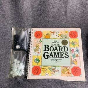 VTG The Book of Classic Board Games 1991 John Cassidy hardcover spiral Complete